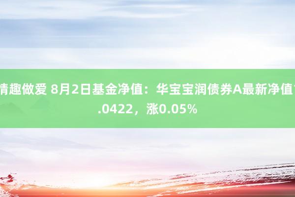 情趣做爱 8月2日基金净值：华宝宝润债券A最新净值1.0422，涨0.05%