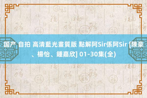 国产 自拍 高清藍光畫質版 點解阿Sir係阿Sir [陳　豪、楊　怡、鍾嘉欣] 01-30集(全)